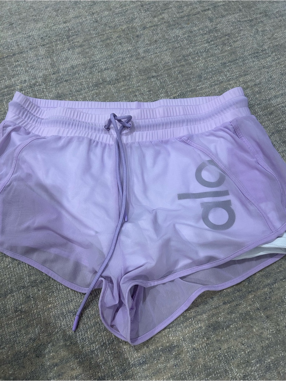ALO Women's Lavender Runner Shorts